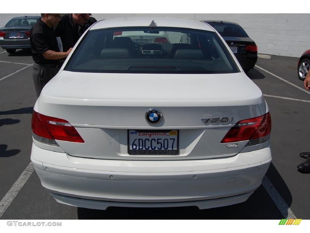 2008 7 Series 750i Sedan - Alpine White / Black photo #4