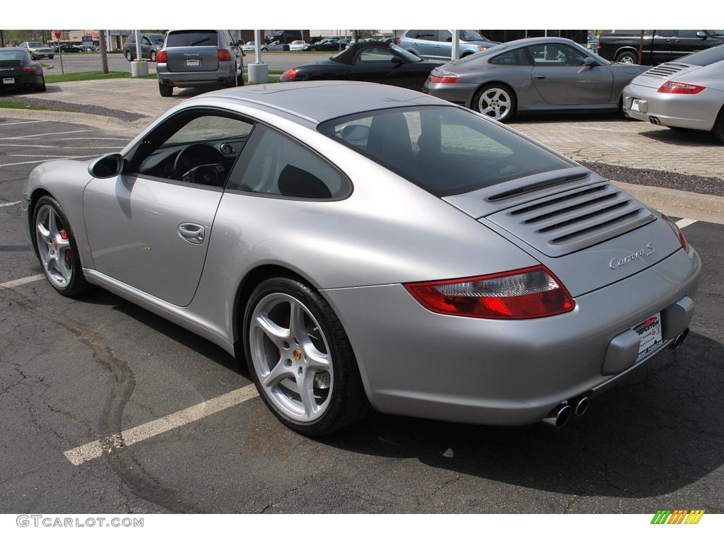 2007 911 Carrera S Coupe - Arctic Silver Metallic / Black photo #4