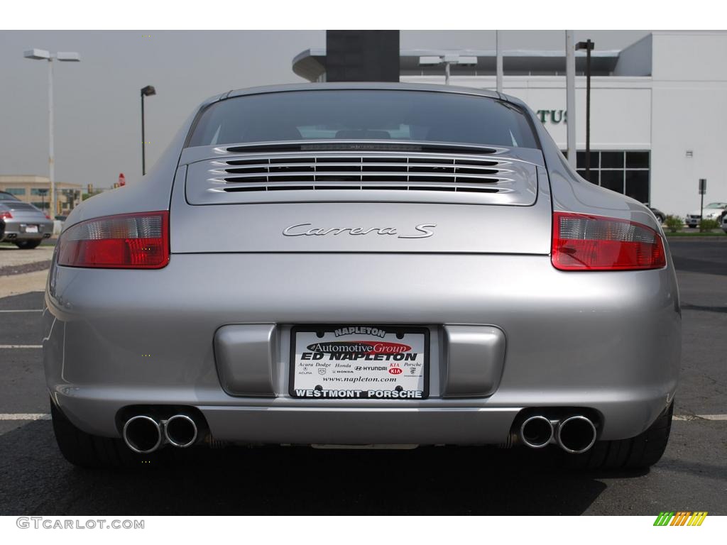 2007 911 Carrera S Coupe - Arctic Silver Metallic / Black photo #5