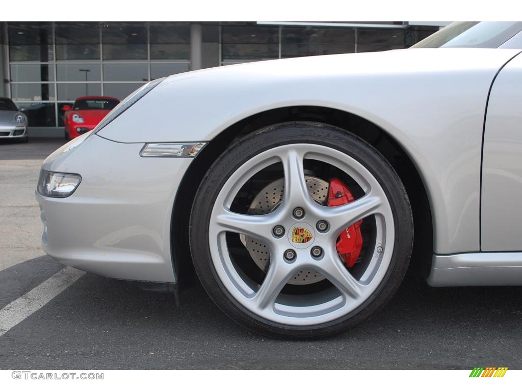 2007 911 Carrera S Coupe - Arctic Silver Metallic / Black photo #9