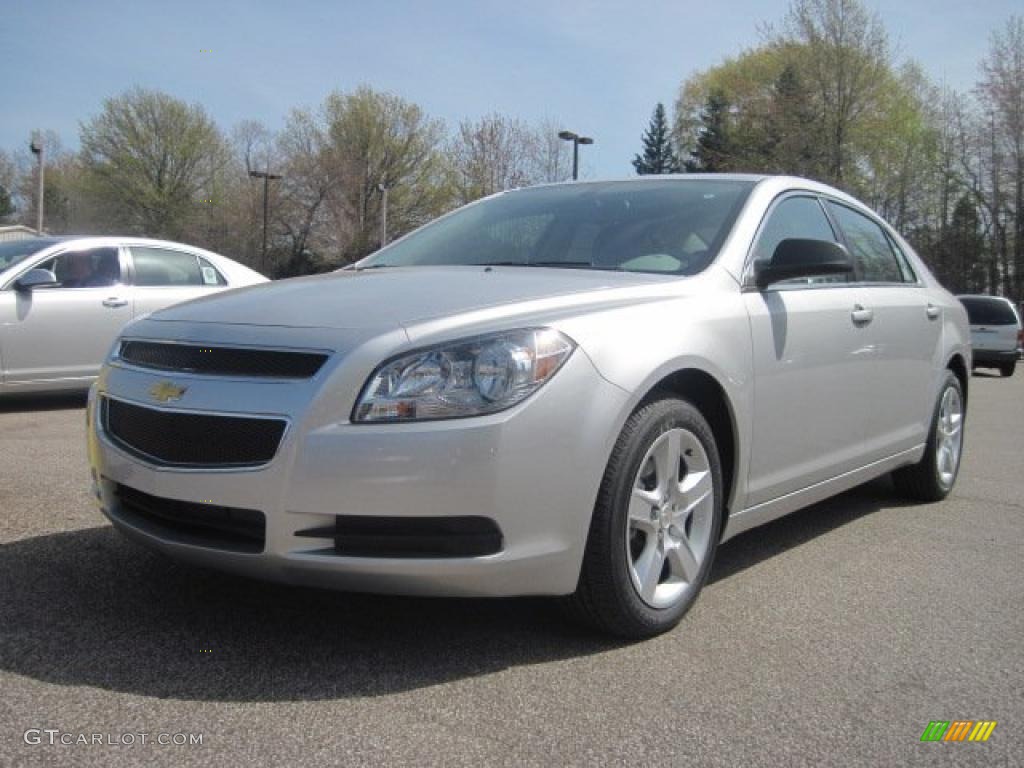 2010 Malibu LS Sedan - Silver Ice Metallic / Titanium photo #1