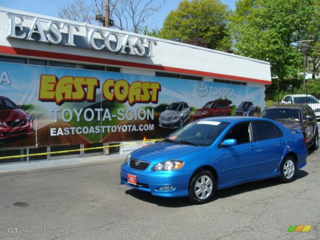 2008 Corolla S - Speedway Blue Metallic / Dark Charcoal photo #1