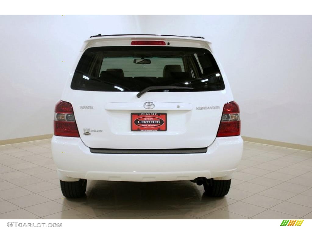 2007 Highlander Limited 4WD - Super White / Ivory Beige photo #6
