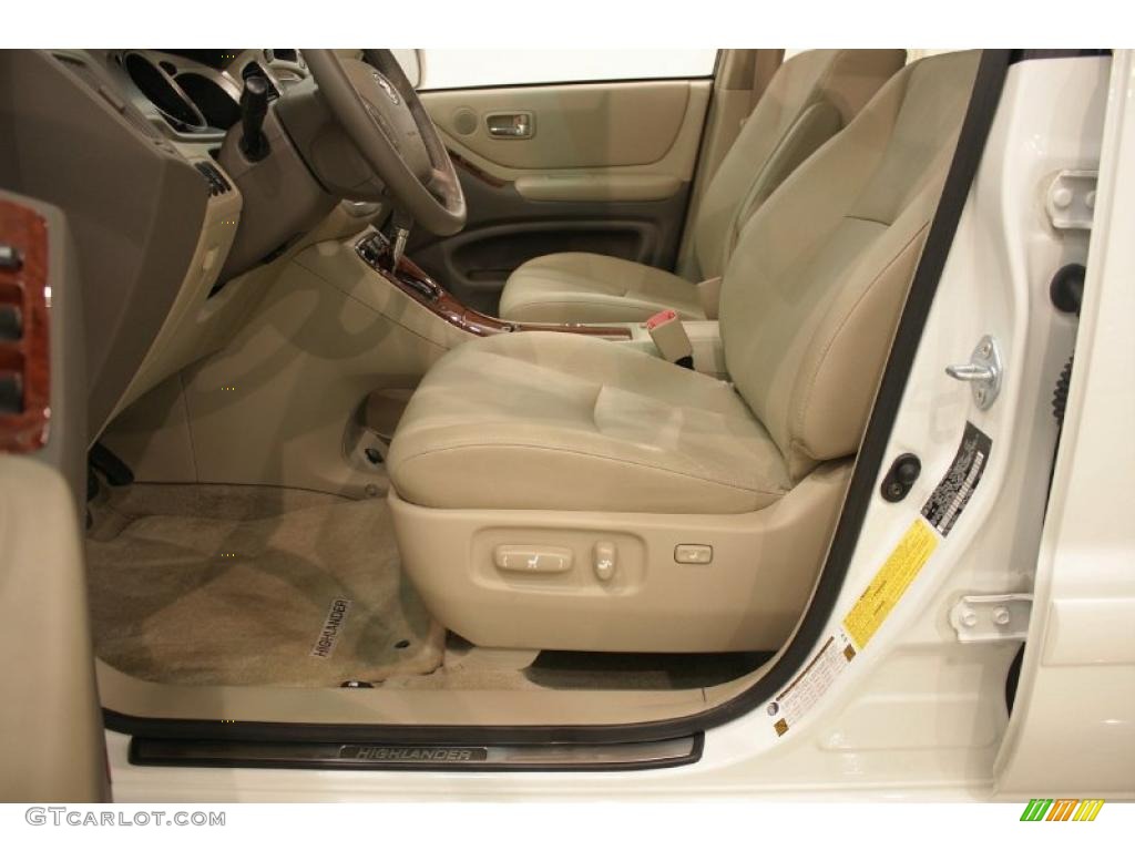 2007 Highlander Limited 4WD - Super White / Ivory Beige photo #10