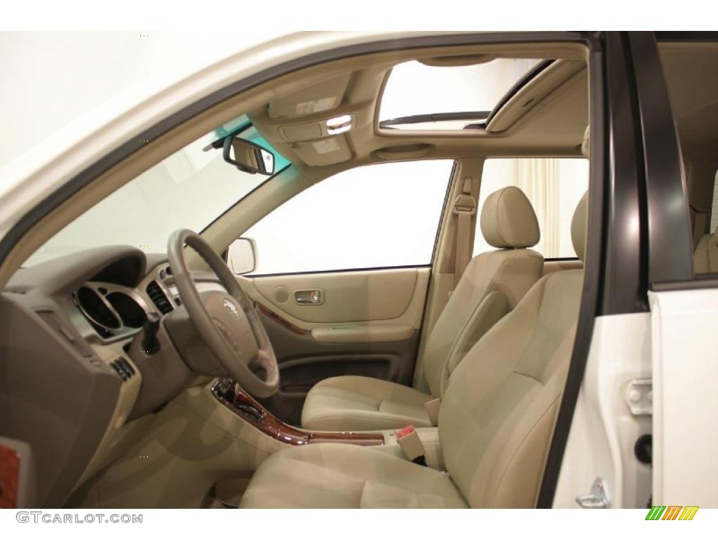2007 Highlander Limited 4WD - Super White / Ivory Beige photo #17
