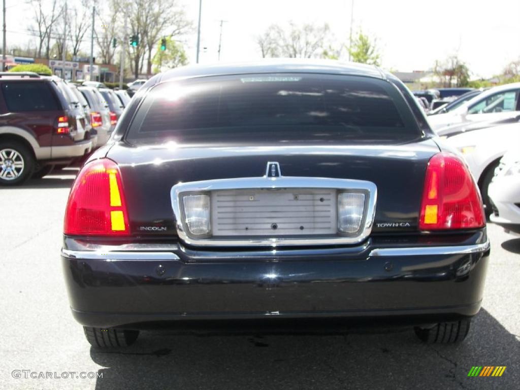 2003 Town Car Cartier L - Black / Medium Dark Parchment/Light Parchment photo #5