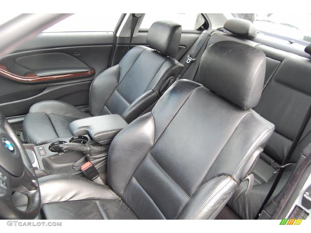 2001 3 Series 325i Coupe - Titanium Silver Metallic / Black photo #2
