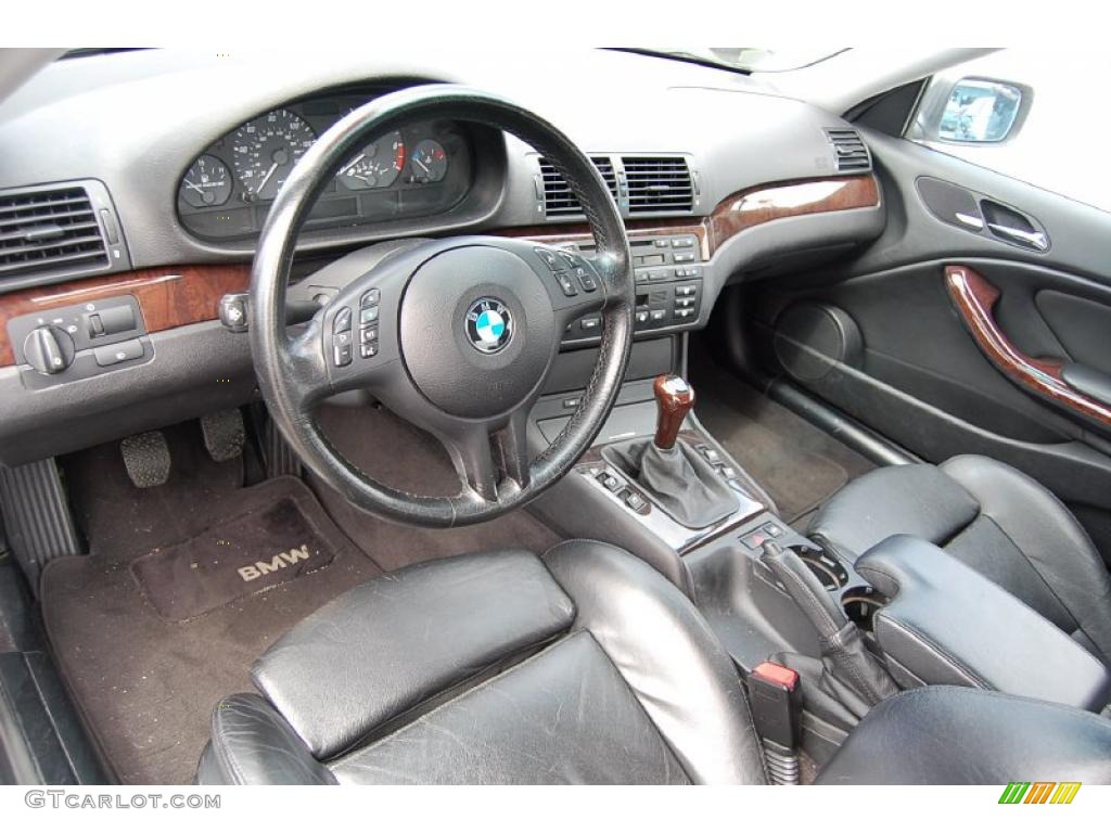 2001 3 Series 325i Coupe - Titanium Silver Metallic / Black photo #4