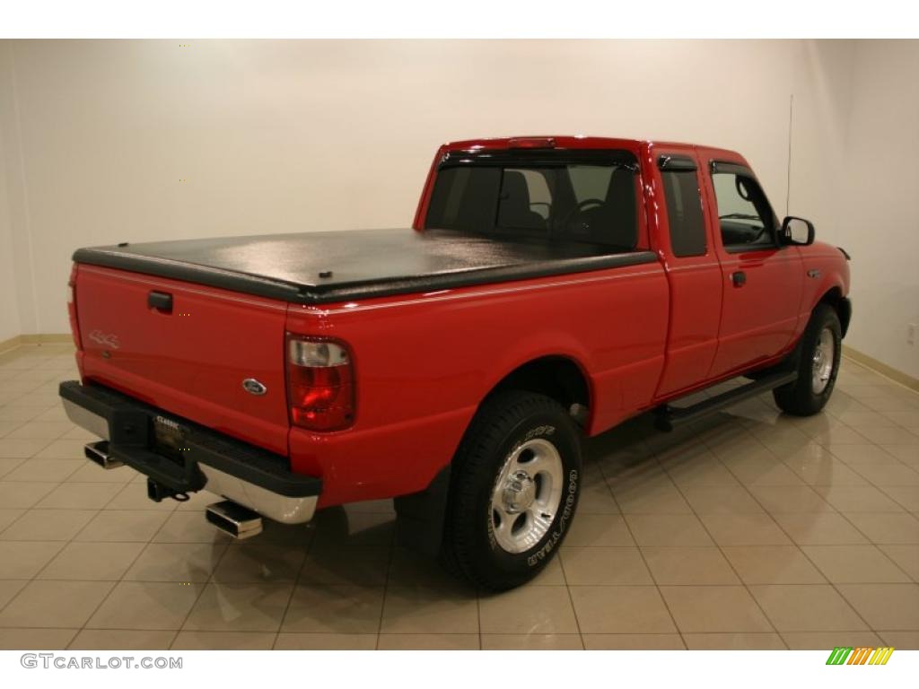 2005 Ranger XLT SuperCab 4x4 - Torch Red / Medium Dark Flint photo #6