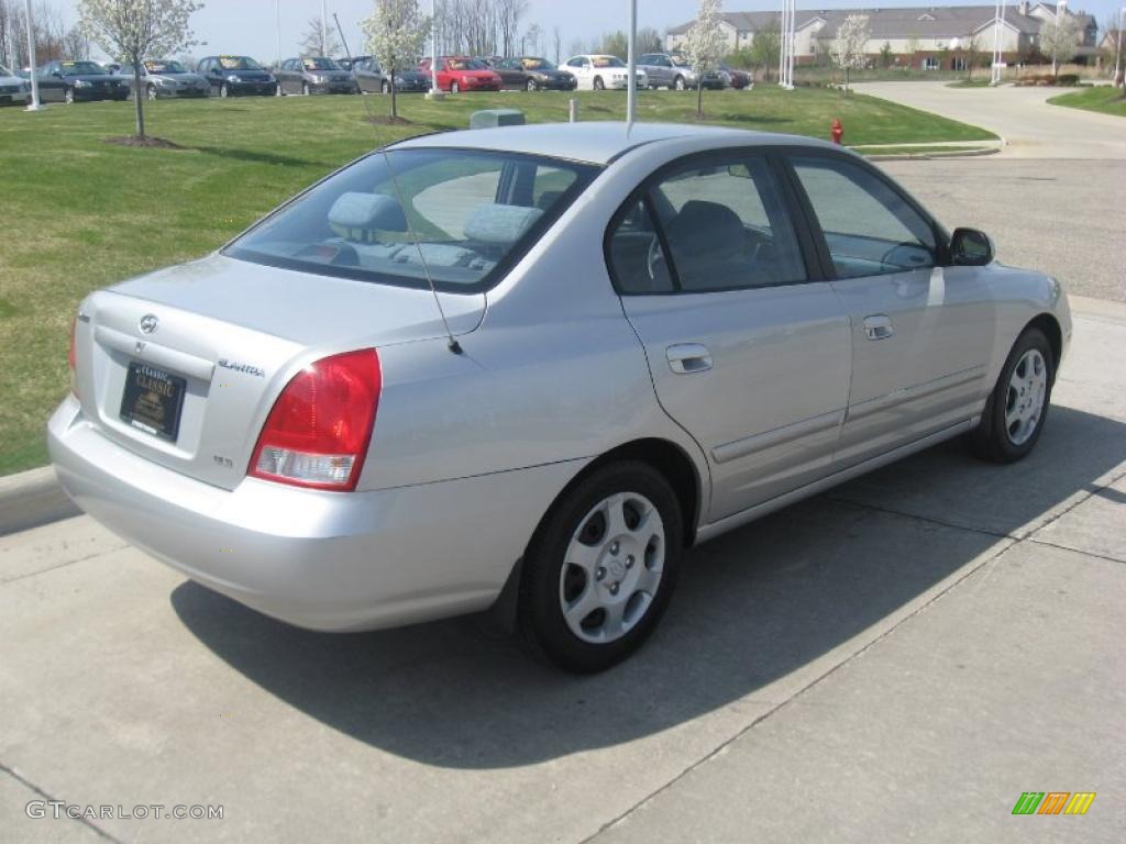 2002 Elantra GLS Sedan - Silver Pewter / Gray photo #3