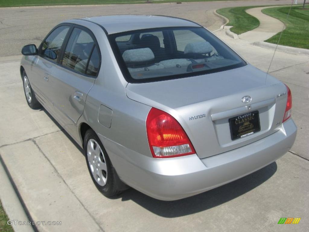 2002 Elantra GLS Sedan - Silver Pewter / Gray photo #5
