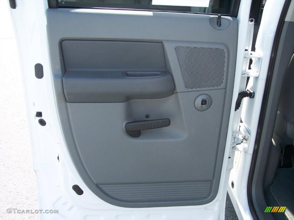 2008 Ram 1500 SLT Quad Cab - Bright White / Medium Slate Gray photo #14