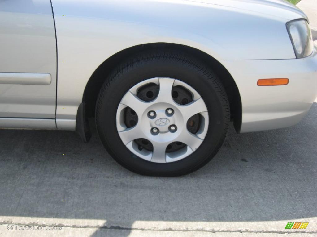2002 Elantra GLS Sedan - Silver Pewter / Gray photo #11