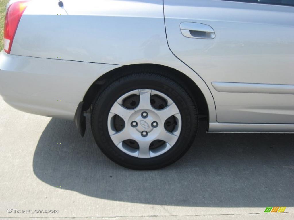 2002 Elantra GLS Sedan - Silver Pewter / Gray photo #12