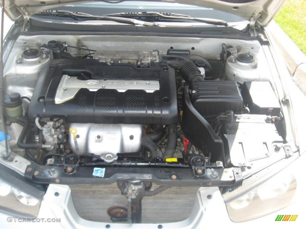 2002 Elantra GLS Sedan - Silver Pewter / Gray photo #15