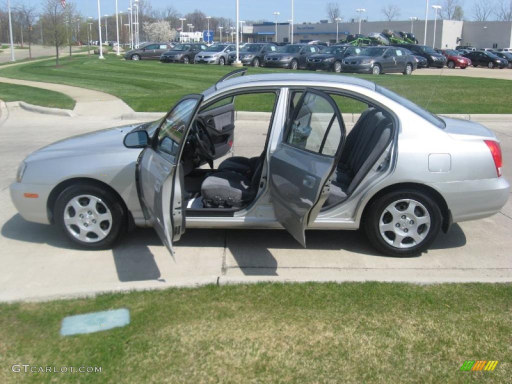 2002 Elantra GLS Sedan - Silver Pewter / Gray photo #20