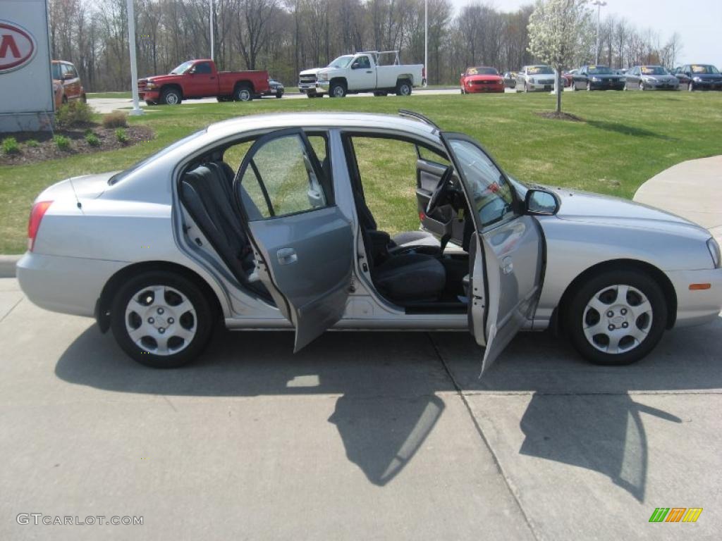 2002 Elantra GLS Sedan - Silver Pewter / Gray photo #21