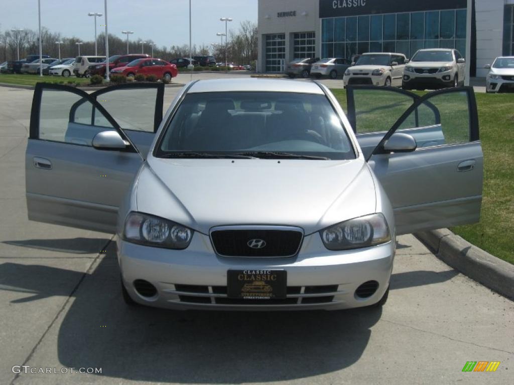 2002 Elantra GLS Sedan - Silver Pewter / Gray photo #22