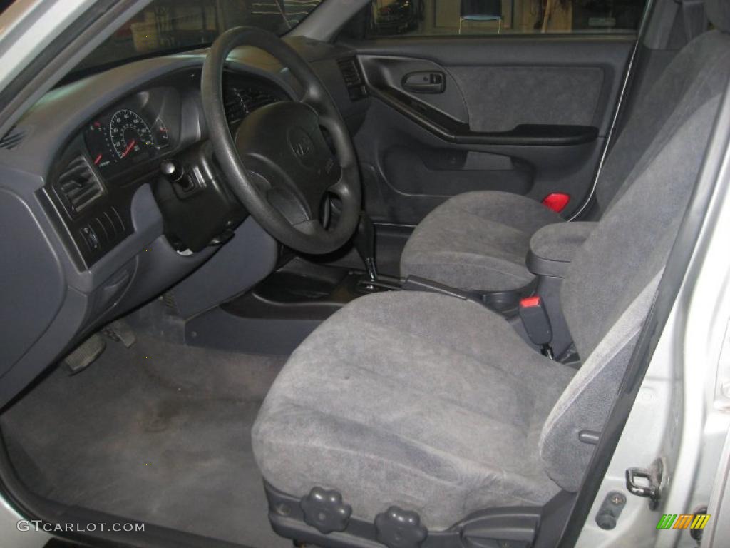 2002 Elantra GLS Sedan - Silver Pewter / Gray photo #25