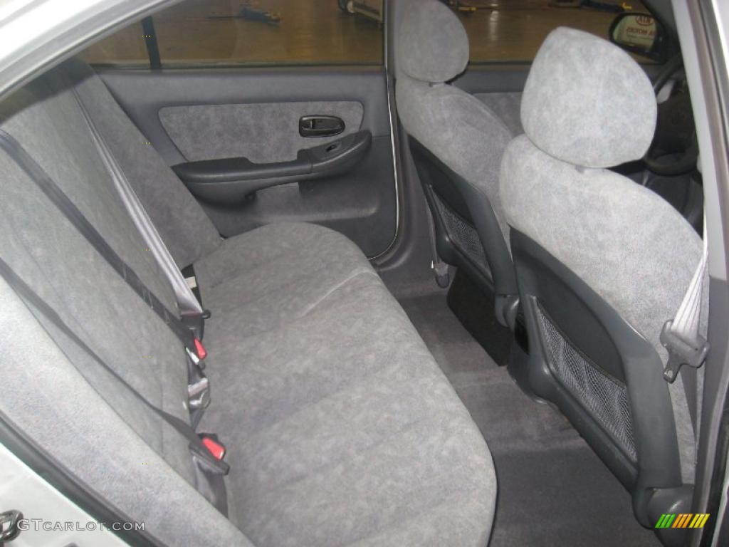2002 Elantra GLS Sedan - Silver Pewter / Gray photo #43