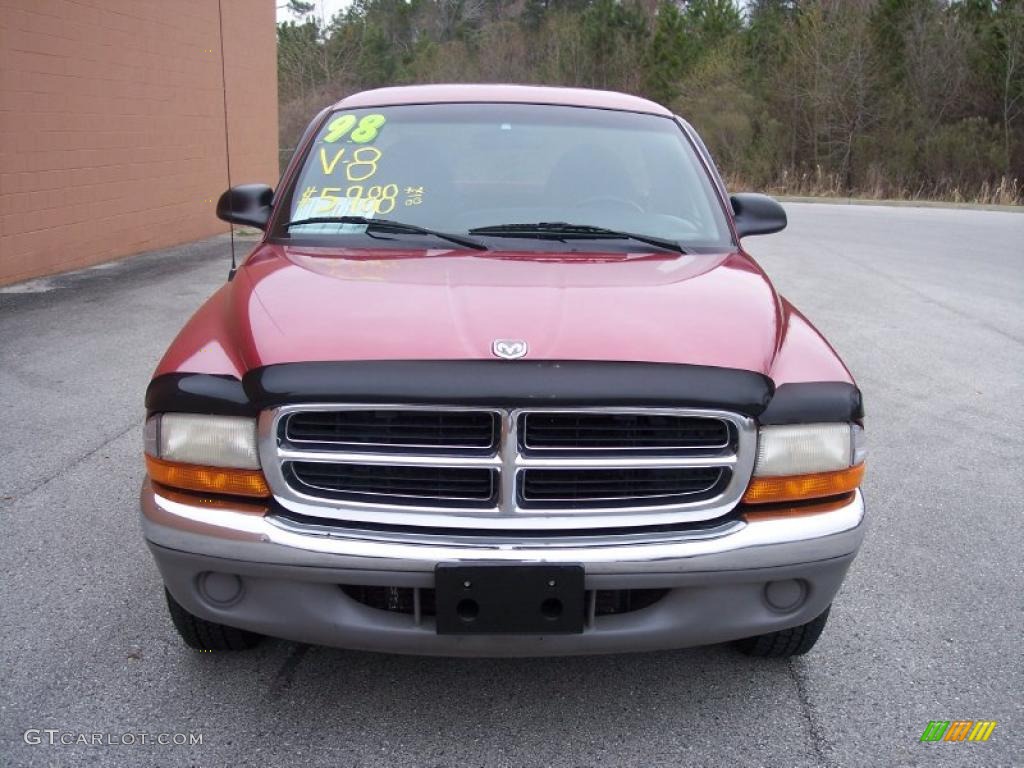 1998 Dakota SLT Regular Cab - Metallic Red / Agate photo #2