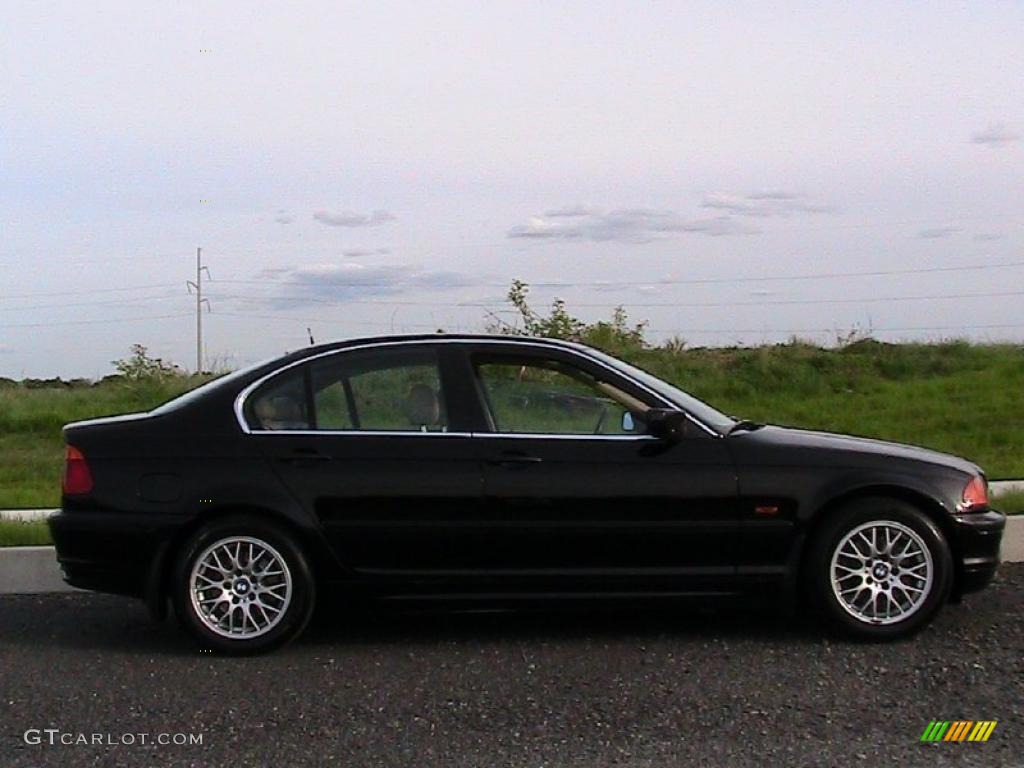 2000 3 Series 328i Sedan - Jet Black / Sand photo #6