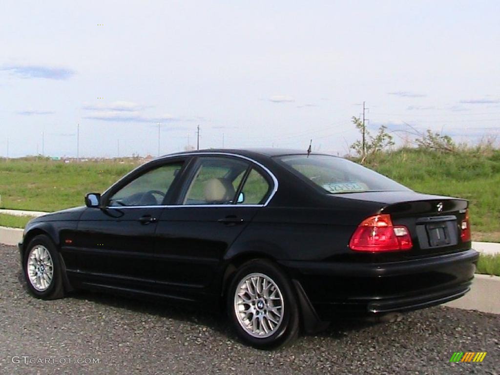 2000 3 Series 328i Sedan - Jet Black / Sand photo #8