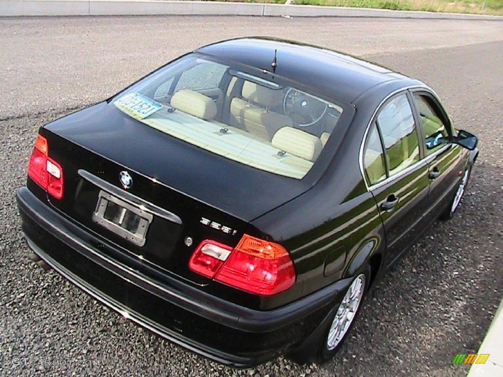 2000 3 Series 328i Sedan - Jet Black / Sand photo #13