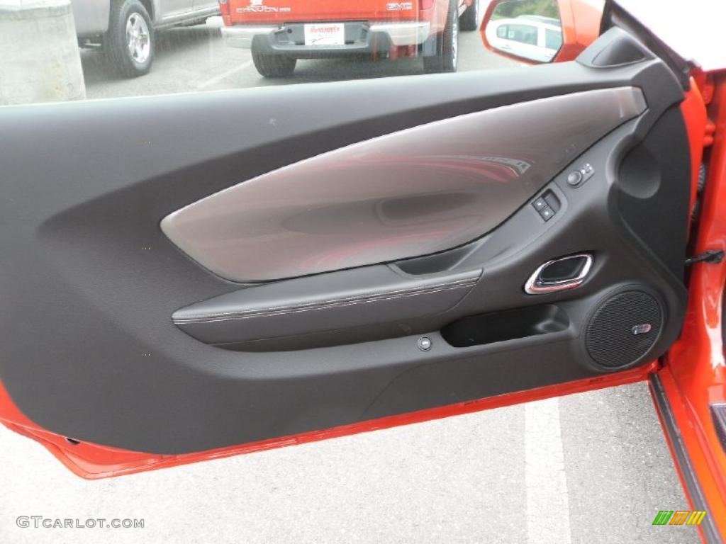2010 Camaro SS/RS Coupe - Inferno Orange Metallic / Black photo #7