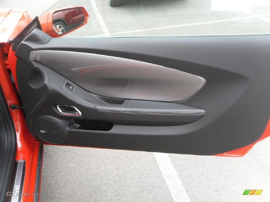 2010 Camaro SS/RS Coupe - Inferno Orange Metallic / Black photo #20