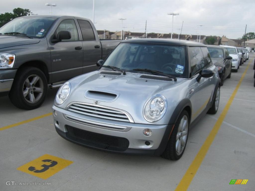 2006 Cooper S Hardtop - Pure Silver Metallic / Black/Panther Black photo #1