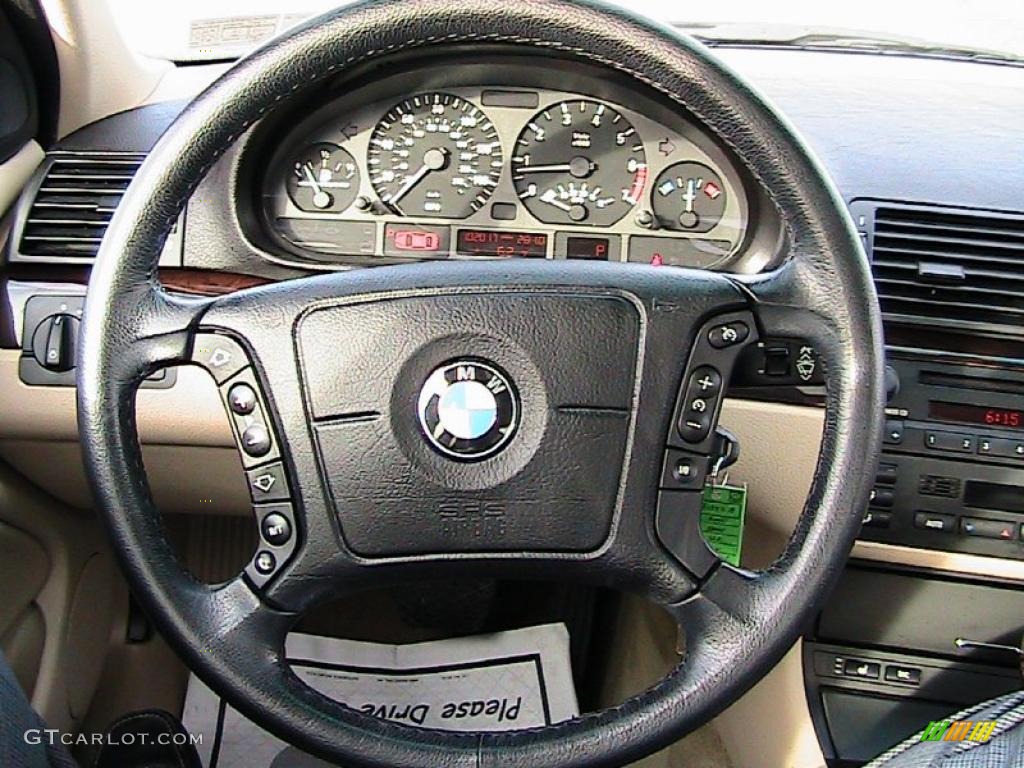 2000 3 Series 328i Sedan - Jet Black / Sand photo #53