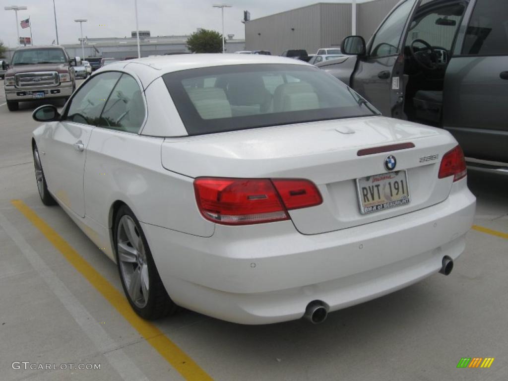 2008 3 Series 335i Convertible - Alpine White / Cream Beige photo #3