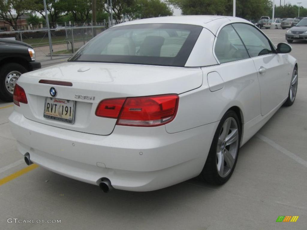 2008 3 Series 335i Convertible - Alpine White / Cream Beige photo #4