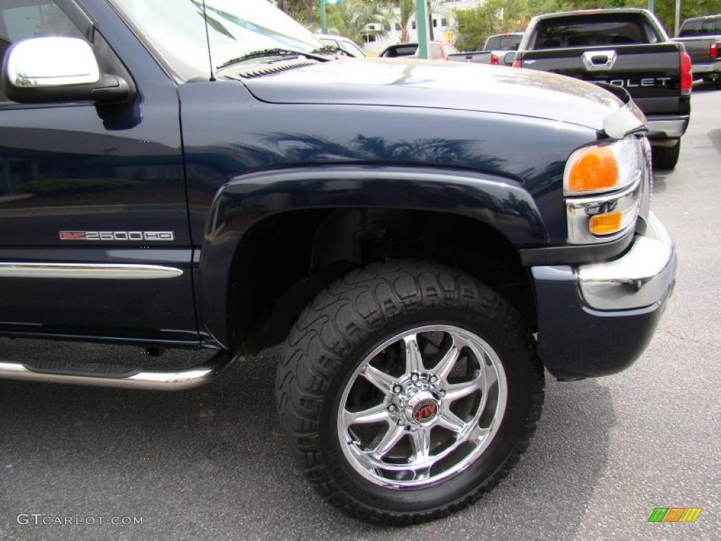 2007 Sierra 2500HD Classic SLE Crew Cab 4x4 - Deep Blue Metallic / Tan photo #37