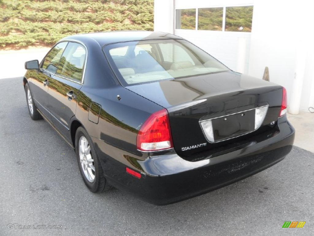 2004 Diamante LS - Pendleton Black Pearl / Beige photo #2