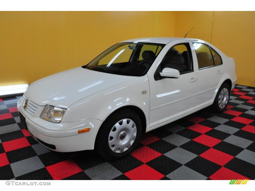 1999 Jetta GLS Sedan - Cool White / Grey photo #3