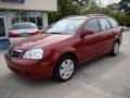 2007 Fusion Red Metallic Suzuki Forenza Wagon  photo #2