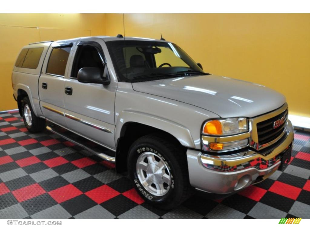 2005 Sierra 1500 Z71 Crew Cab 4x4 - Silver Birch Metallic / Dark Pewter photo #1