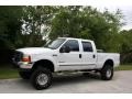 2000 Oxford White Ford F250 Super Duty Lariat Crew Cab 4x4  photo #2