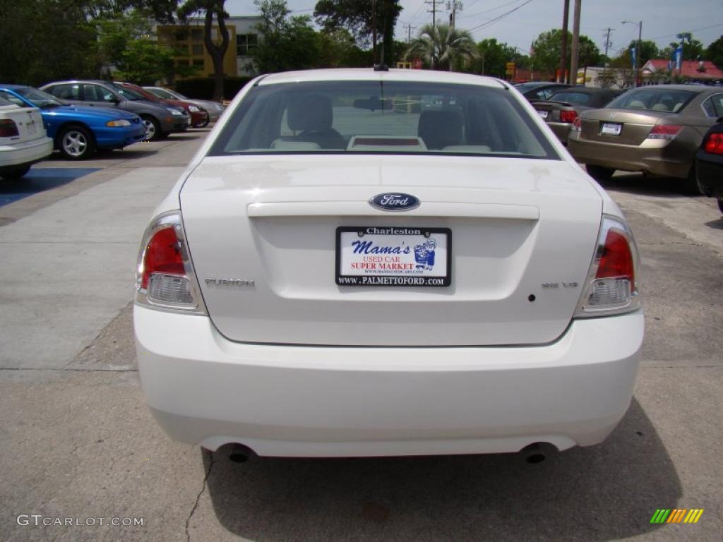 2008 Fusion SE V6 - White Suede / Camel photo #7