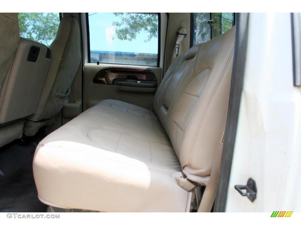 2000 F250 Super Duty Lariat Crew Cab 4x4 - Oxford White / Medium Parchment photo #45