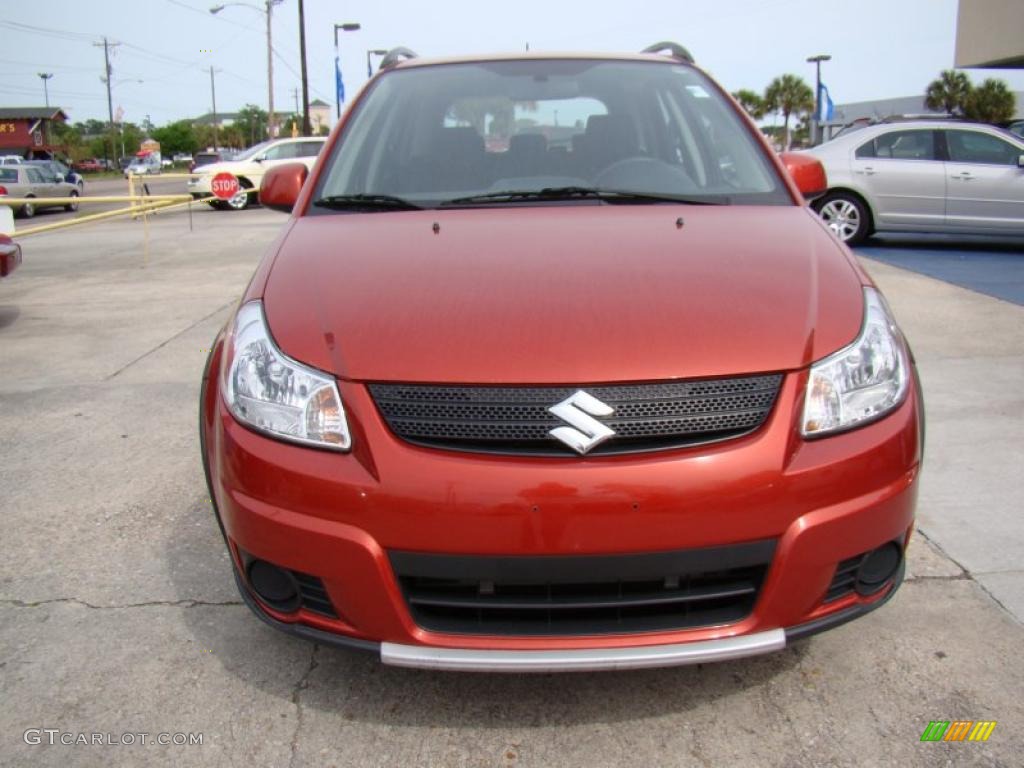 2007 SX4 AWD - Sunlight Copper Pearl / Black photo #3