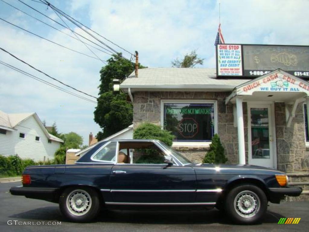 Dark Blue 1982 Mercedes-Benz SL Class 380 SL Roadster Exterior Photo #28826003