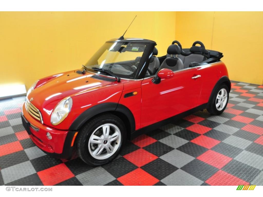2006 Cooper Convertible - Chili Red / Space Gray/Panther Black photo #1