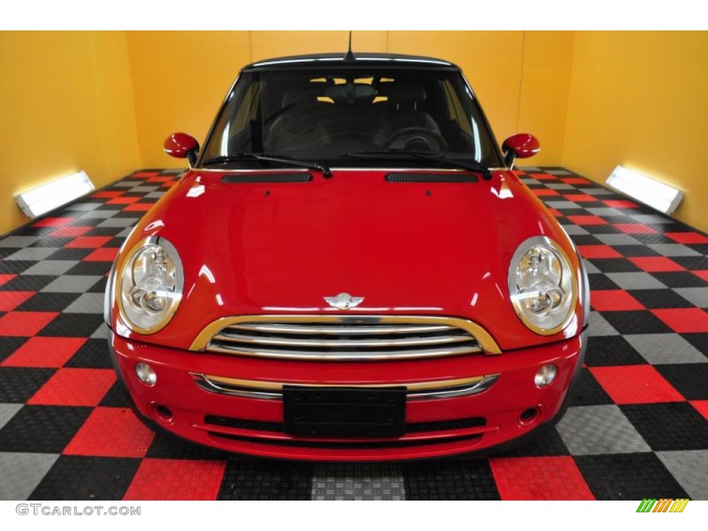 2006 Cooper Convertible - Chili Red / Space Gray/Panther Black photo #3