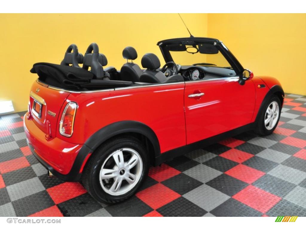 2006 Cooper Convertible - Chili Red / Space Gray/Panther Black photo #11