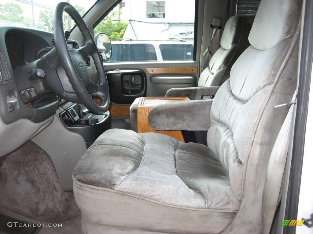 1997 Chevy Van G2500 Passenger Conversion - Olympic White / Gray photo #9