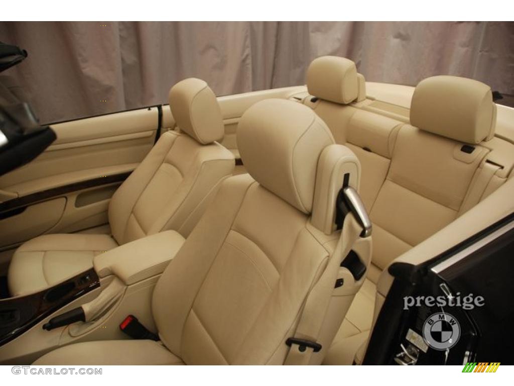 2007 3 Series 328i Convertible - Jet Black / Cream Beige photo #11