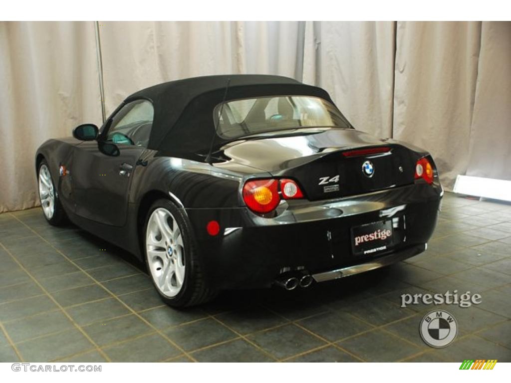 2003 Z4 3.0i Roadster - Jet Black / Black photo #4